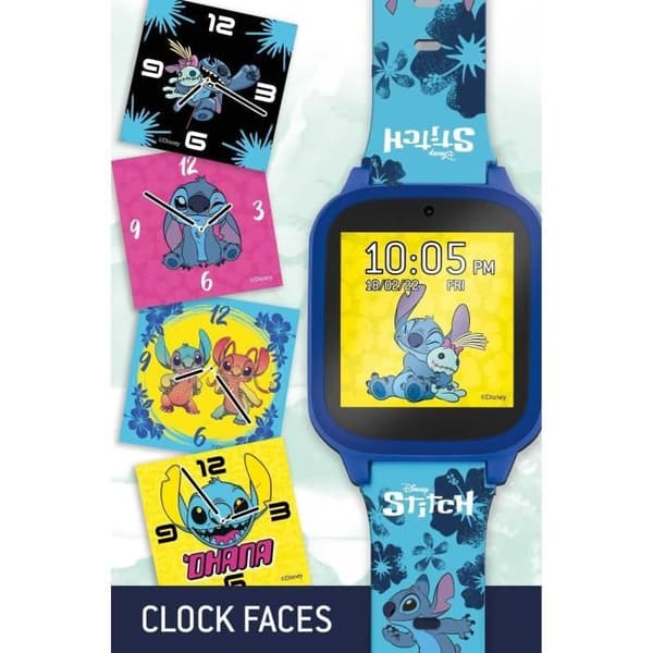 Utbildningsklocka - HI TECH - STITCH - Anpassningsbara urtavlor, 5 interaktiva spel