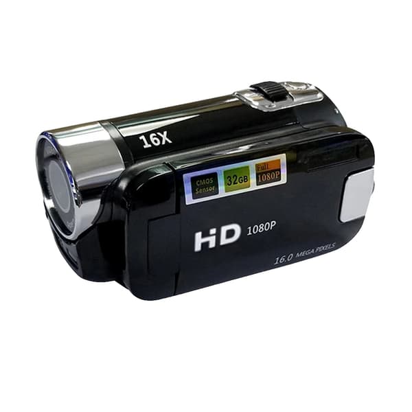Digital kamera videoinspelare, 16X zoom, 1080P upplösning,svart