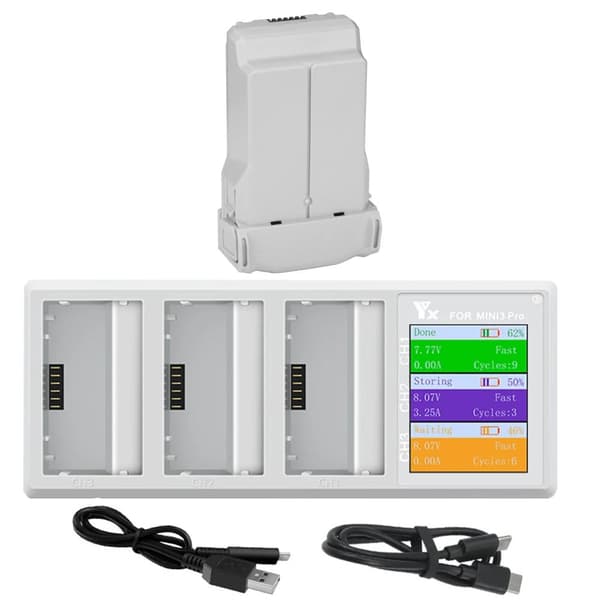 Intelligent Flight Battery til Mini 3 Pro, 7,32V nominelt spænding, 118g letvægtsdesign,1BatteriMedOplader