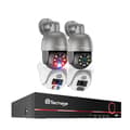 Miniatyrbild 1 av 2: Techage Kamerasystem, 8CH NVR, Fullfärgsnattseende,5MP 8CH 4Kamera, 3T（utomhus sport）