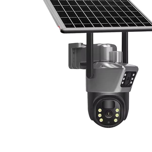 Solarsäkerhetskamera, 8MP HD-upplösning, IP66 väderbeständig,WiFi