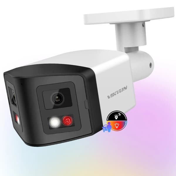 IP-kamera, 8MP opløsning, farve natvision,8MP panoramisk kugle, 2.8mm