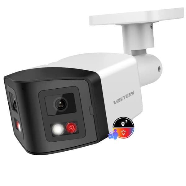 IP-kamera, 8MP opløsning, farve natvision,8MP panoramisk kugle, 2.8mm