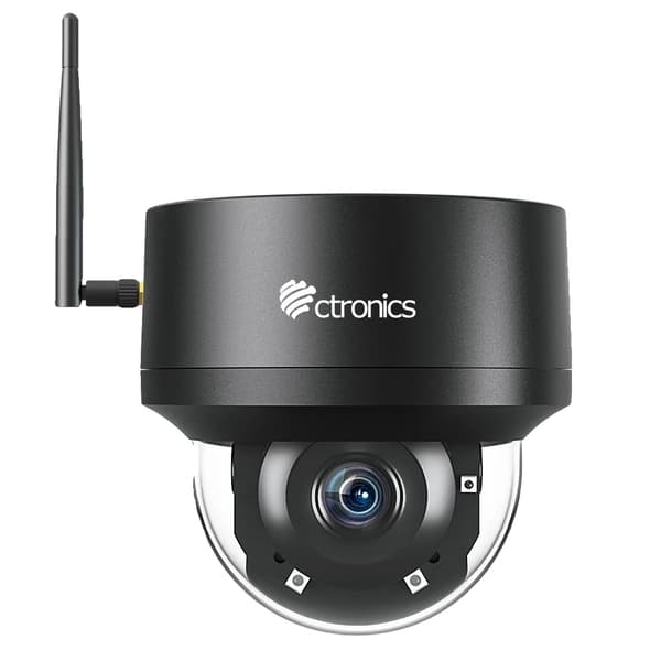 Ctronics 5MP Wifi Kamera, 360° PTZ Funktionalitet, Smart Sporing,5MP WIFI 32G, EU-stik