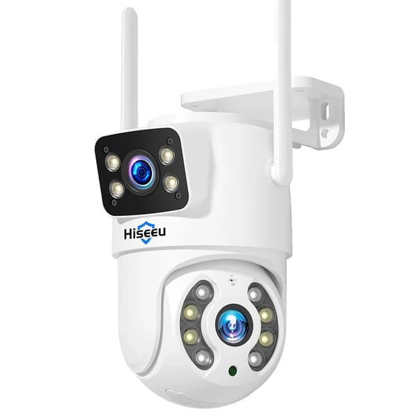 Udendørs WiFi-kamera, dual-linse system, intelligent bevægelsesdetektion,Hiseeu WS318