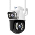 Miniatyrbild 2 av 2: Utomhus WiFi-kamera, dubbellinsdesign, PTZ-rörelse,Hiseeu WS318B
