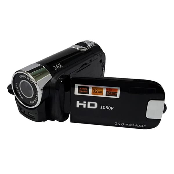 Digital kamera videoinspelare, 16X zoom, 2,4 tum TFT-skärm, SD-kort stöds,EU-kontakt 01
