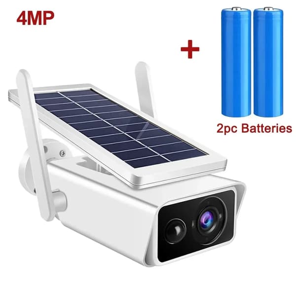 Aurinkokäyttöinen WiFi IP-kamera, 4MP resoluutio, vedenpitävä IP66,4MP Kamera