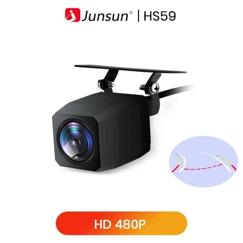 Bilens bagudskuled kamera, 720P opløsning, med vejledende linjer inkluderet,HS59 480P