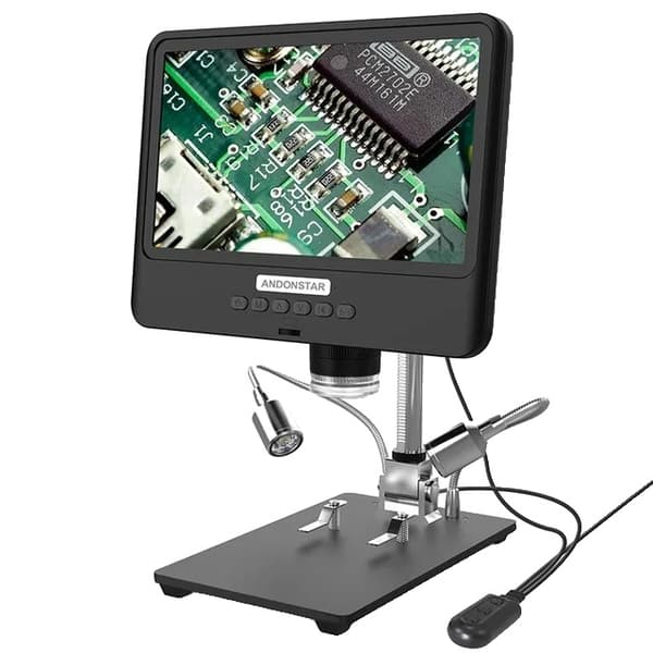 Digitalt mikroskop, 1080P opløsning, 85 tommer LCD-skærm, 260, AD208