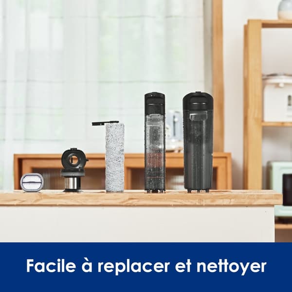 Tineco Floor One S5 Combo, Udskiftningsbørste og Hepa Sæt, Trådløs Våd Tør Støvsuger, Hepa Samling, Børsterulle