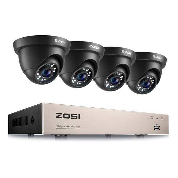 Videoovervågningssystem, 1080p opløsning, 8CH DVR, , 8CH DVR x 4 Cameras, None