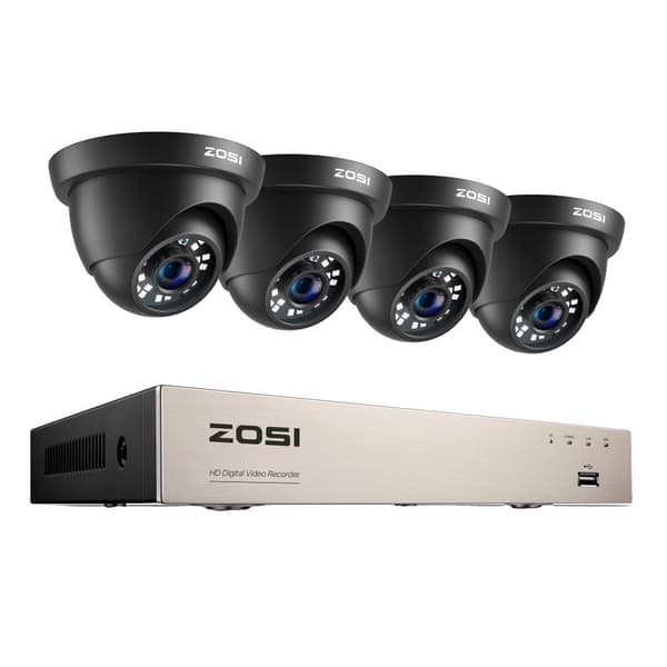 Videoovervågningssystem, 1080p opløsning, 8CH DVR, , 8CH DVR x 4 Cameras, None
