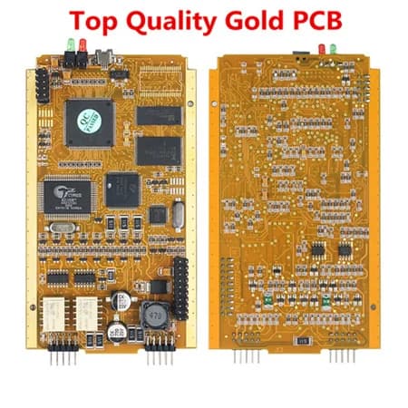 Renault Can Clip V216 Diagnostisk Interface, Guld PCB V178, Fuld Chip+Reprog V191, Full Chip AN2131QC