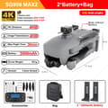 Miniatyrbillede 2 af 2: 4K HD Kameradrone, 3-akset Gimbal, 30 Minutters Flyvetid,906MAX2 2B Taske