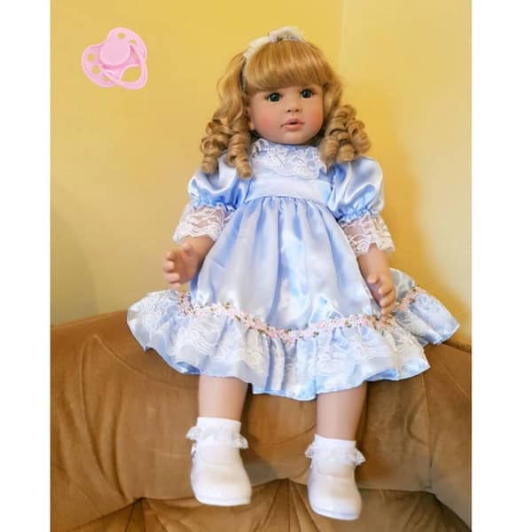 Återfödd Toddler Docka, Mjuk Silikon, Verklighetstrogen, GZ001BZ