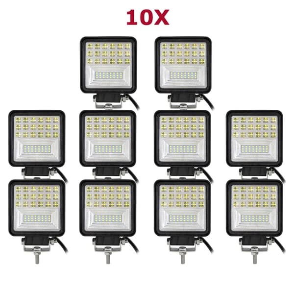 LED-arbetslampa, terrängkörning, 4x4 SUV ATV, 10 stycken