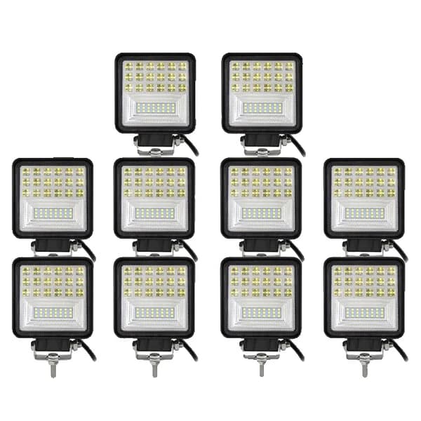 LED-arbetslampa, terrängkörning, 4x4 SUV ATV, 10 stycken