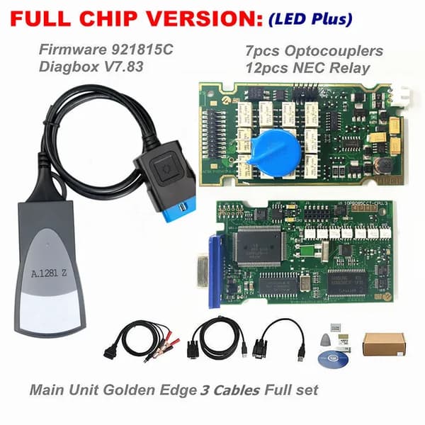 LEXIA Diagbox, Fuldt Chip, V991 V968 V855 V783, FULL LED