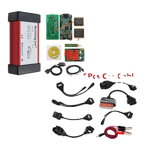 OBD2 Scanner, Nyeste 2021 Version, Understøtter Flere Bil- og Lastbilmodeller, BT bilkabler