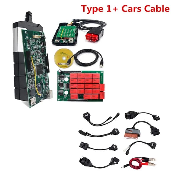 OBD2 Scanner, Nyeste 2021 Version, Understøtter Flere Bil- og Lastbilmodeller, Type 1 Bil Kabel