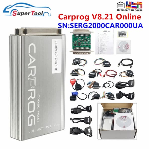 Carprog V1377, Verkkopohjainen ECU-viritys, Airbagin nollaus, Carprog V821 Set