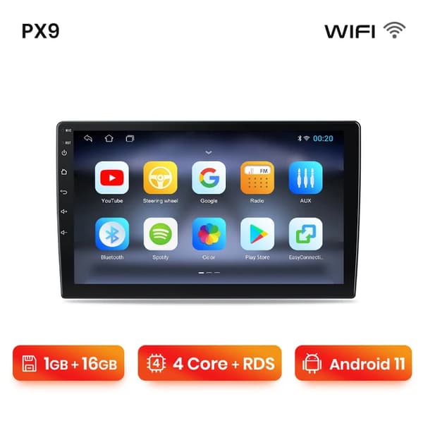 Bilradio, Android 12, CarPlay, WIFI 1GB-16GB A-2