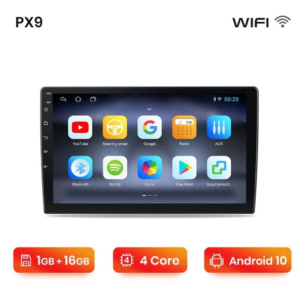 Bilradio, Android 12, CarPlay, WIFI 1GB-16GB A-1