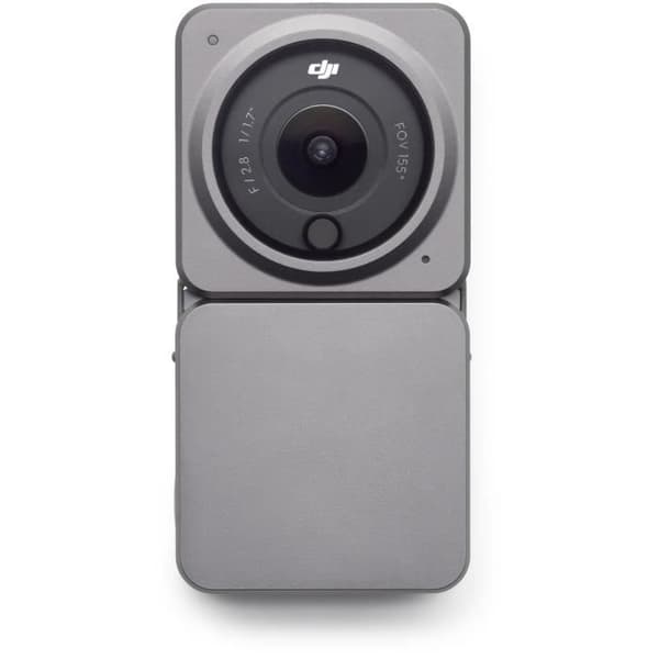 DJI Action 2 Power Combo 4K actionkamera med batteriförlängningsmodul och vattentäta magnetkrokar Grå