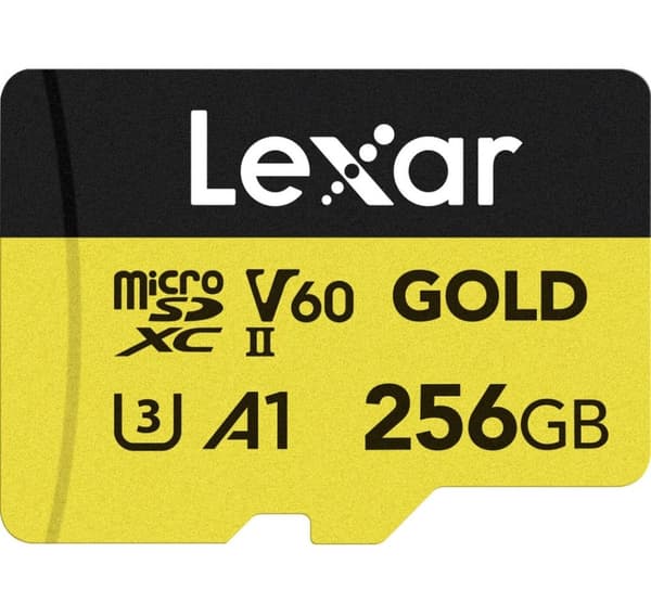 Lexar minneskort microSDXC 256GB Guld UHS-II V60 A1