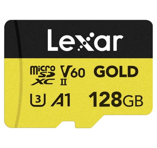 Lexar minneskort microSDXC 128GB Guld UHS-II V60 A1