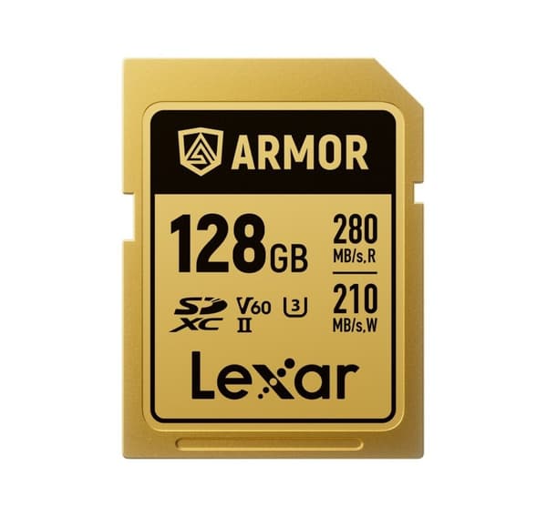 Lexar hukommelseskort SDXC 128GB Armor Gold UHS-II U3
