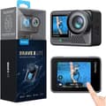 Miniatyrbild 1 av 4: Sportkamera 4K60FPS 20MP WiFi Vattentät med SuperSmooth Stabilisering, Pekskärm, 150° Vidvinkel, 2 Batterier