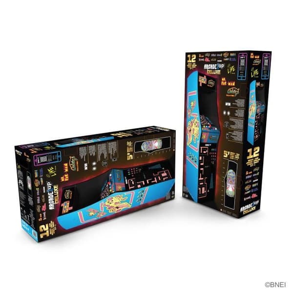 Arcade1Up lyx arkadmaskin - Ms. Pac-Man vs Galaga - Klass av 81 - Blå