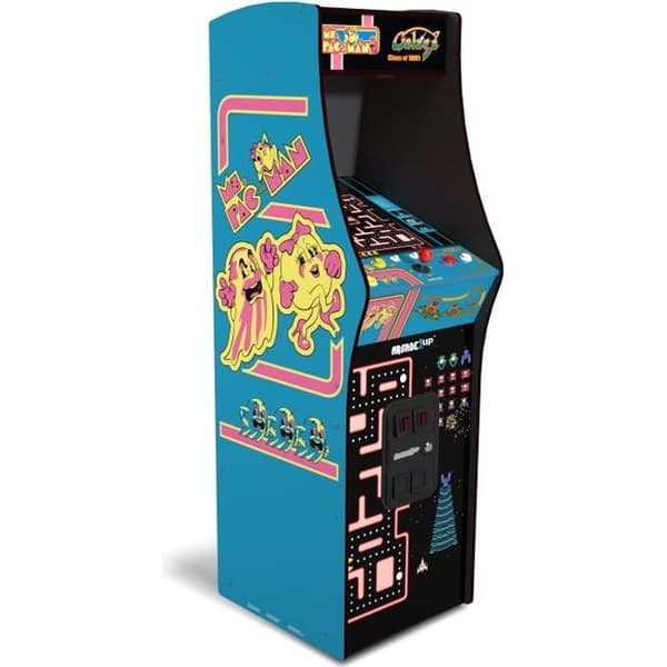 Arcade1Up lyx arkadmaskin - Ms. Pac-Man vs Galaga - Klass av 81 - Blå
