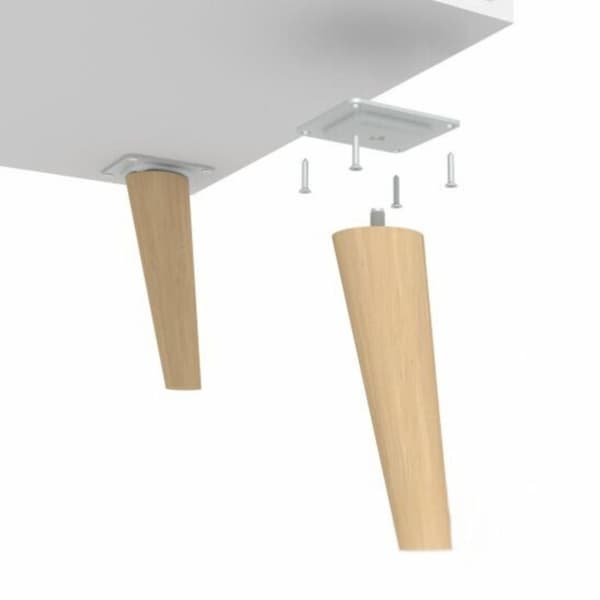 RTV Focus skab hvid 135 cm - Skandinavisk