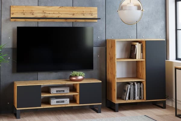 Focus RTV skab 135 cm - hems eg håndværk/sort