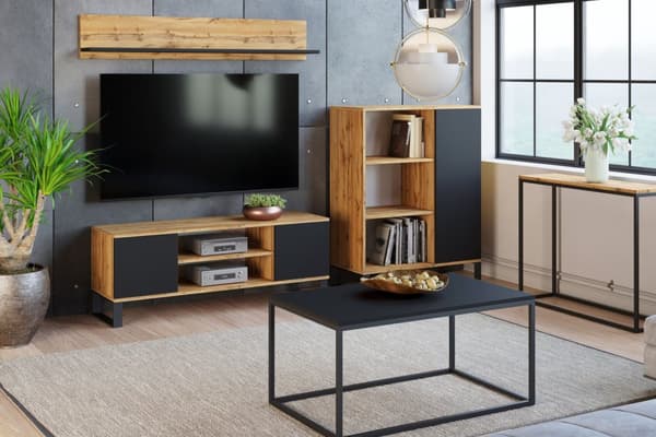 Focus RTV skab 135 cm - hems eg håndværk/sort