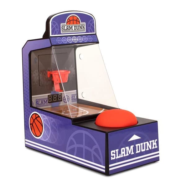 Tummen upp arkadterminal - ELLER-RETBALL - 1002728 Retro Basket Ball Arkadmaskin Blå One Size
