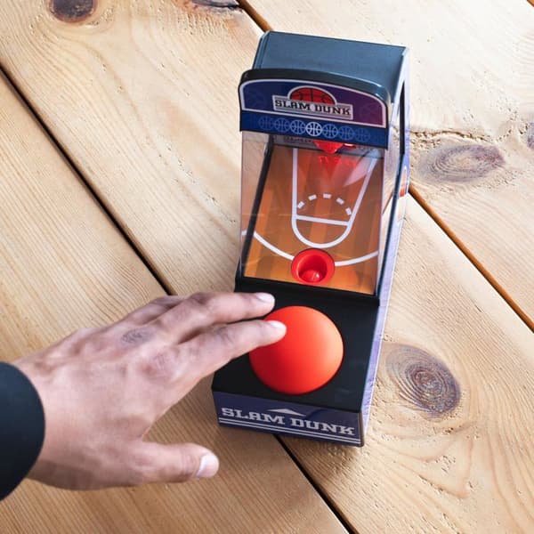 Tummen upp arkadterminal - ELLER-RETBALL - 1002728 Retro Basket Ball Arkadmaskin Blå One Size