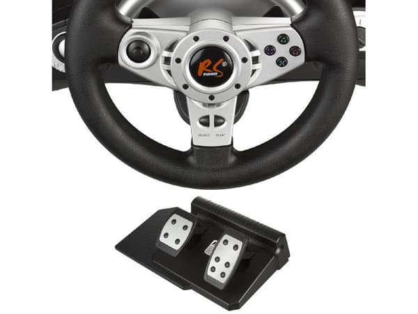 NanoRS RS700 Gaming Controller Sort, Sølv USB Rat Analog / Digital Android, PC, Pla