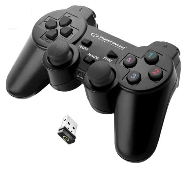 Esperanza EGG108K Gaming Controller Gamepad PC, Playstation 3 Analog / Digital USB 2.0 Sort