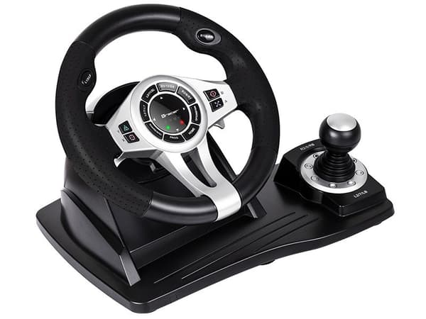 Tracer TRAJOY46524 spelkontroll svart ratt + pedaler PlayStation 4, Playstation 3