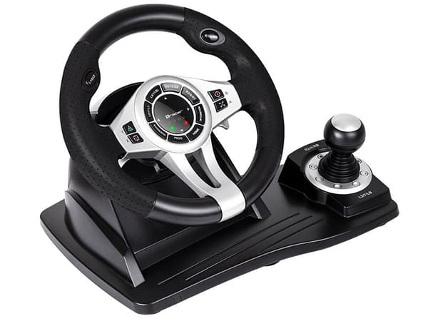 Tracer TRAJOY46524 spelkontroll svart ratt + pedaler PlayStation 4, Playstation 3