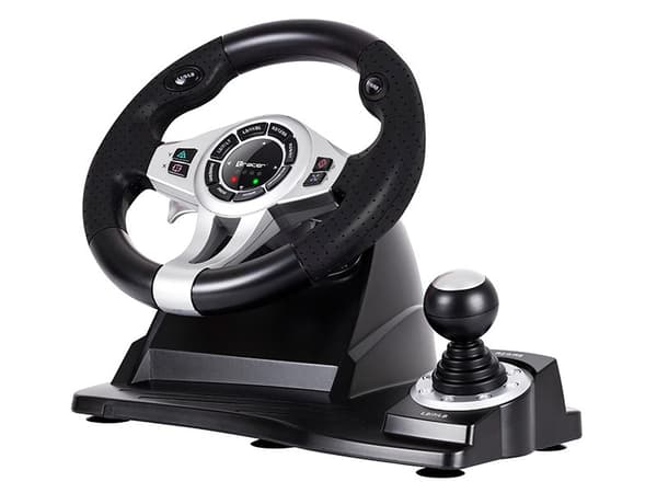 Tracer TRAJOY46524 spelkontroll svart ratt + pedaler PlayStation 4, Playstation 3
