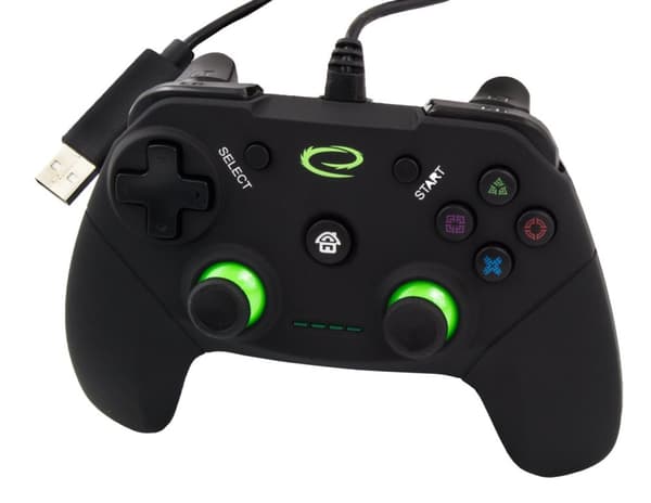 Esperanza EGG110K Gaming Controller Gamepad PC, Playstation 3 Analog / Digital USB 2.0 Svart