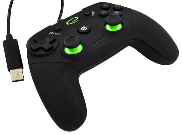 Esperanza EGG110K Gaming Controller Gamepad PC, Playstation 3 Analog / Digital USB 2.0 Svart