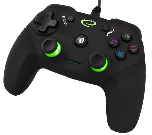 Esperanza EGG110K Gaming Controller Gamepad PC, Playstation 3 Analog / Digital USB 2.0 Svart