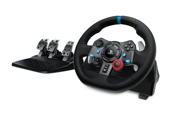 Logitech G G29 ohjauspyörä + polkimet Playstation 3, PlayStation 4 Analoginen USB 2.0 Musta
