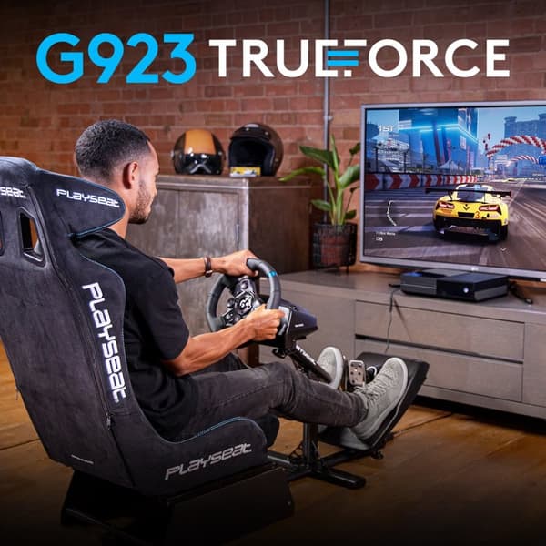 Logitech G G923 Racing Wheel ja -pedaalit Xbox X|S:lle, Xbox Onelle ja PC:lle